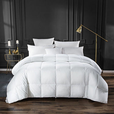 White Premium Grade Hotel Comforter Plush Microfiber Fill Soft